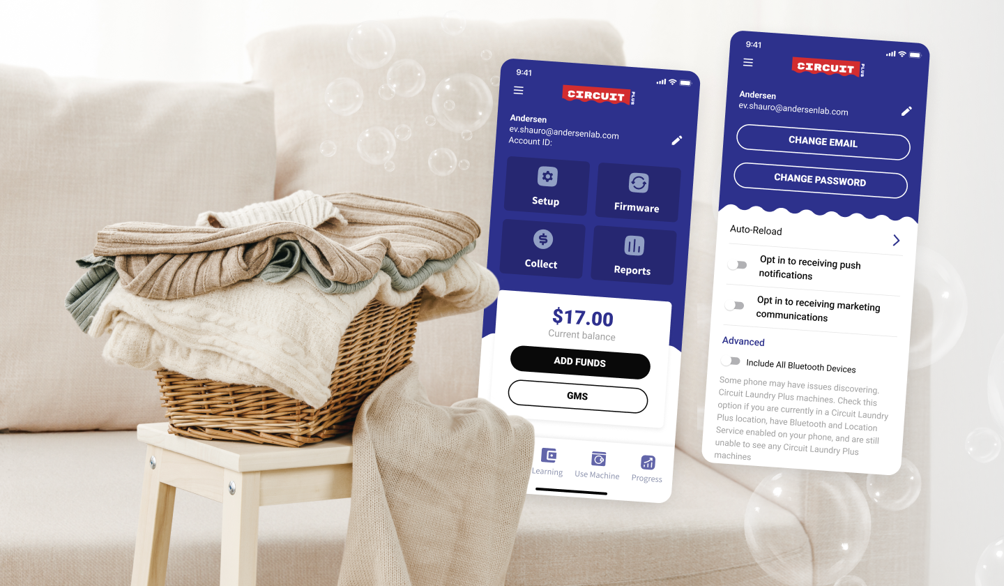 iOS laundry payment app modernized with Swift and offline mode preview