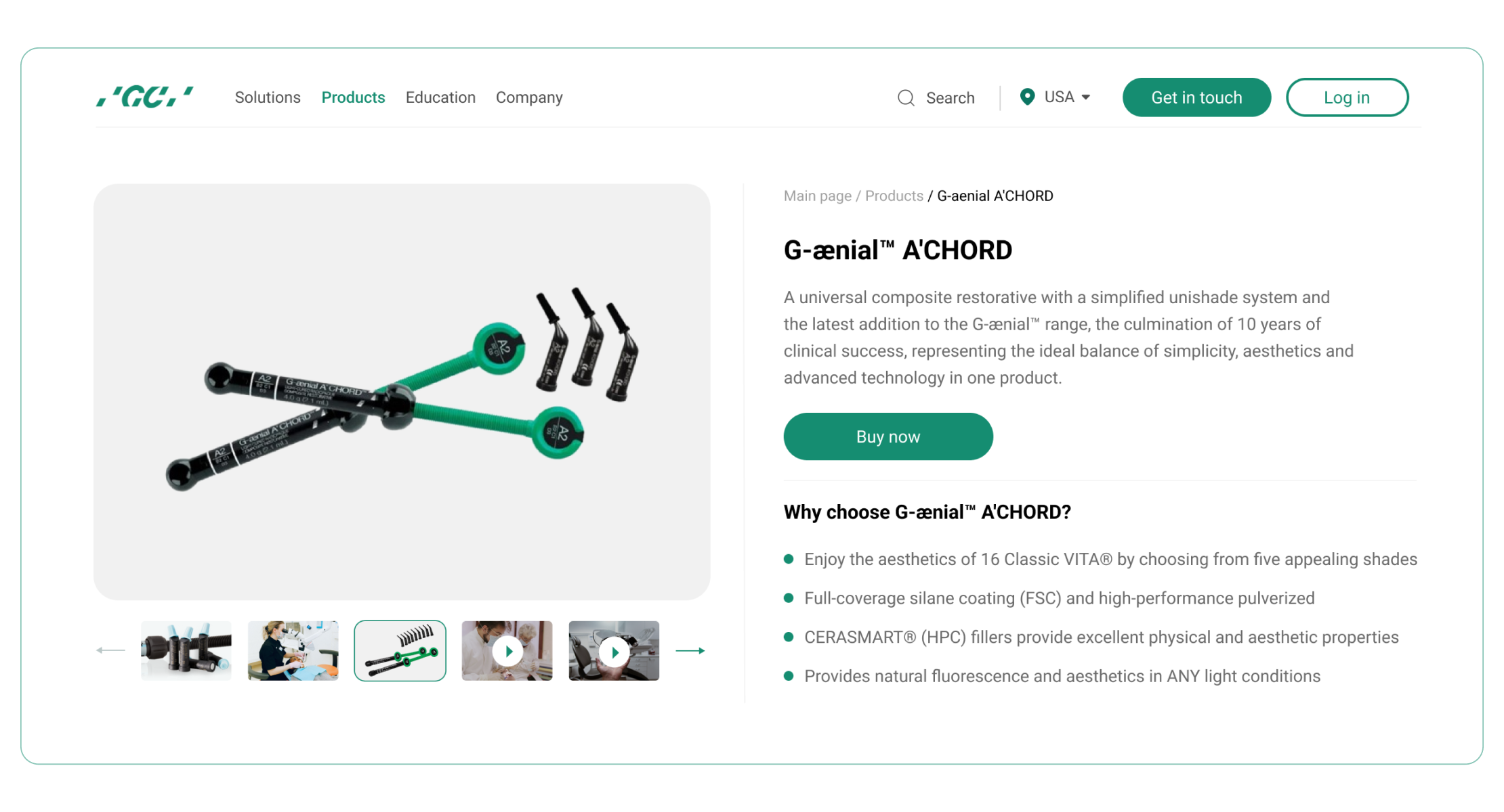 Product page